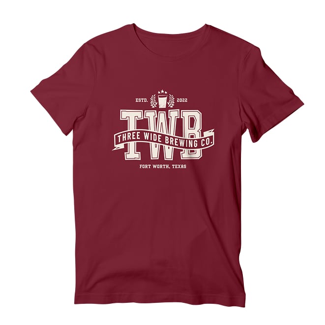 Burgundy tee