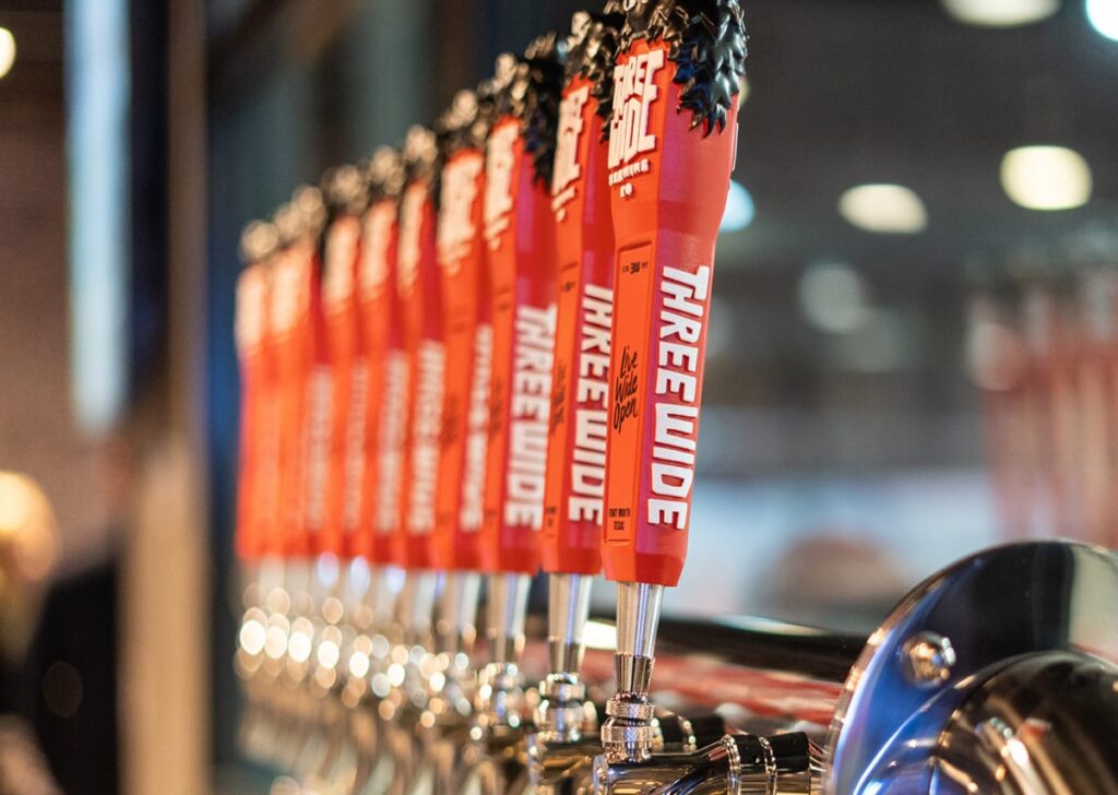 Three Wide Brewing Taps